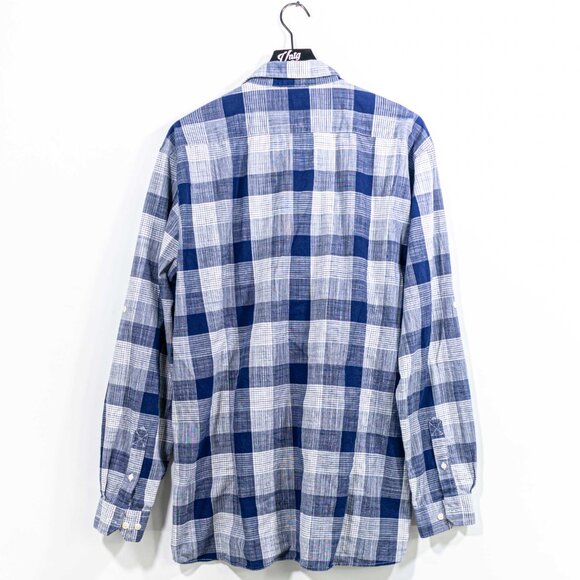 Barbour Tailored Fit Plaid Button Shirt XL Preppy Designer - Picture 2 of 12